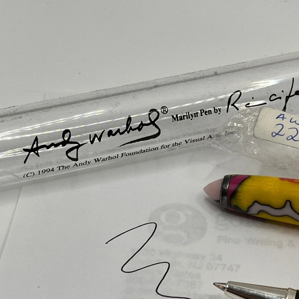 Andy Warhol Marilyn‎ Pen by Recife Rollerball Pen Yellow Pop Art Limited Edition